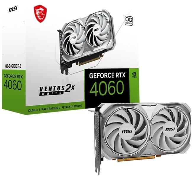 Відеокарта MSI GeForce RTX 4060 Ventus 2X White OC 8GB , Гарантія, фото 1