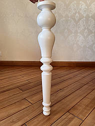 Меблеві ніжки і опори дерев'яні для столу точені H.630 D.100 / Високі - 8.1