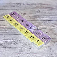 Контейнер кольоровий 748-19 на 14 комірок (розмір: 21,7х6,5х1,7 см)