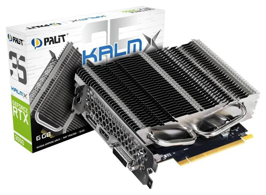 Відеокарта Palit GeForce RTX 3050 KalmX 6GB , Гарантія, фото 1