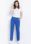 Літні жіночі штани з принтом Finn Flare S18-14029-815 сині S, фото 2