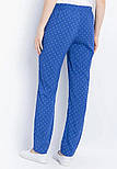 Літні жіночі штани з принтом Finn Flare S18-14029-815 сині S, фото 3