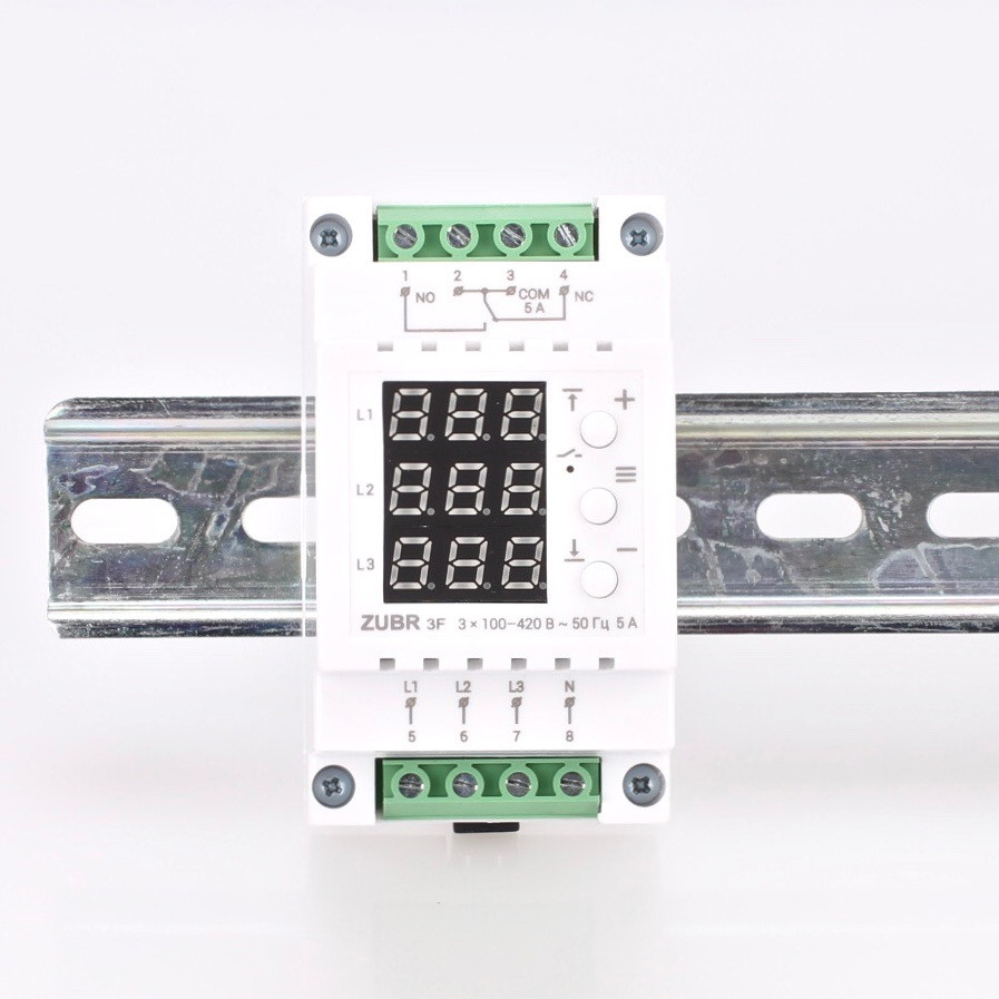 Трифазне реле напруги ZUBR 3F, фото 1