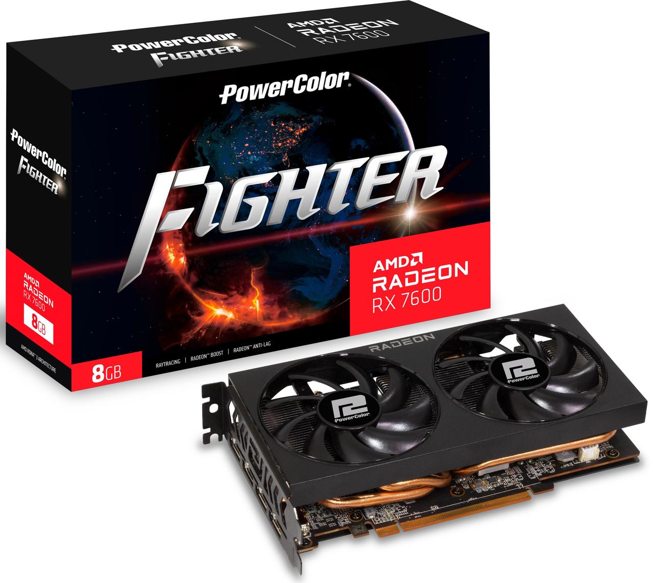Відеокарта PowerColor Radeon RX 7600 Fighter 8GB , Гарантія, фото 1
