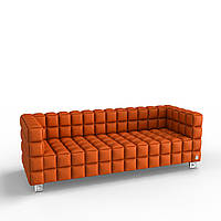 Трехместный диван KULIK SYSTEM NEXUS Экокожа 3 Оранжевый (hub_tGsd14630) GR, код: 1762419
