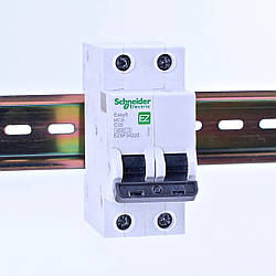 Автоматичний вимикач 2p C 25A, Schneider Electric, Easy9, EZ9F34225