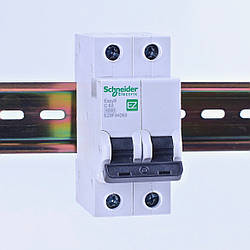 Автоматичний вимикач 2p C 63A, Schneider Electric, Easy9, EZ9F34263