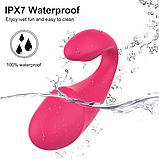 Стильний вібратор 9 х 3.8 см, Подвійний смарт вібратор, стимулятор вагіни та клітора, Інтимні іграшки, фото 7