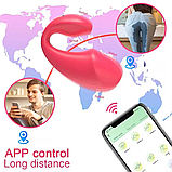 Стильний вібратор 9 х 3.8 см, Подвійний смарт вібратор, стимулятор вагіни та клітора, Інтимні іграшки, фото 5