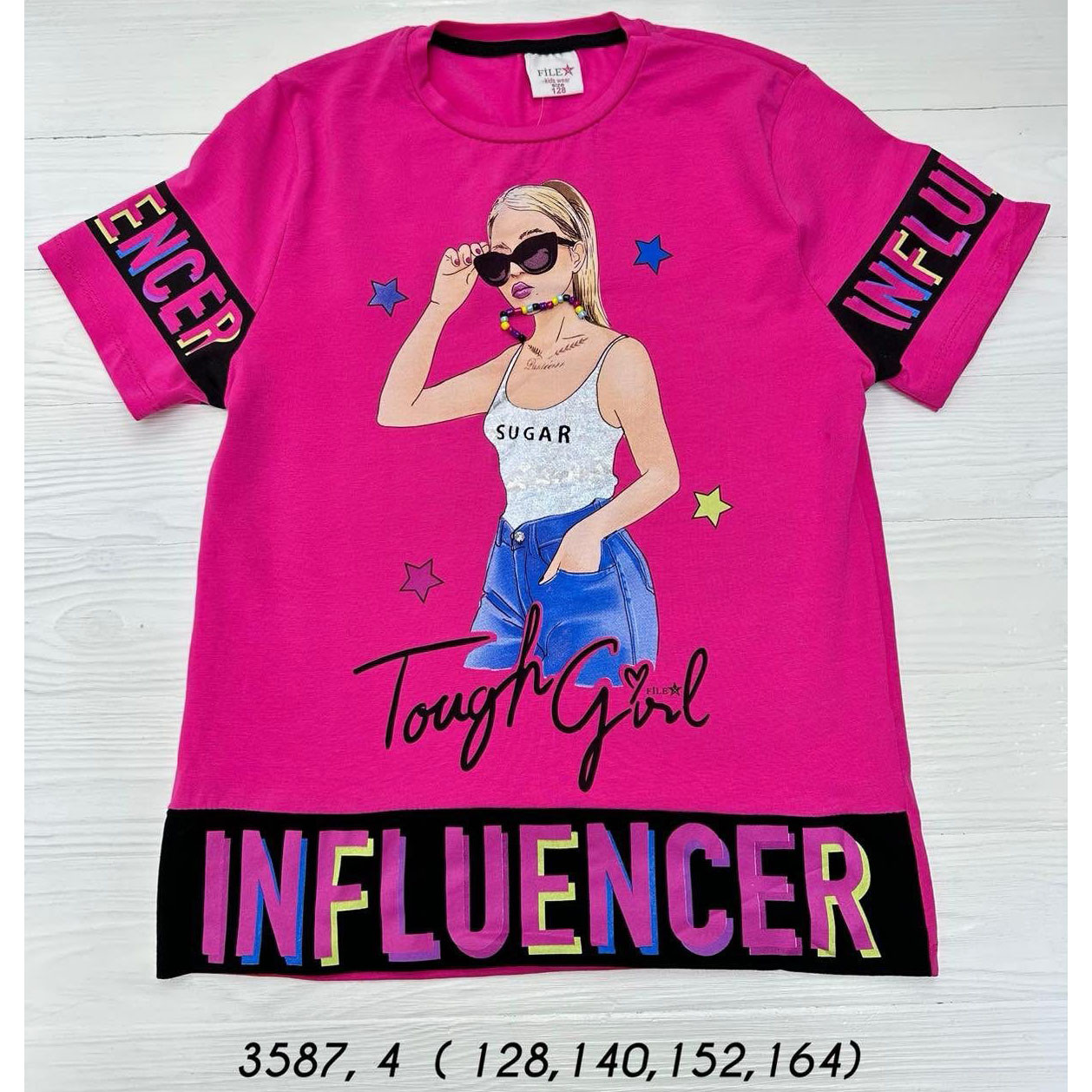 Футболка "Influencer" Туреччина Розміри: 128,140,152,164 см (UR18066-8), фото 1