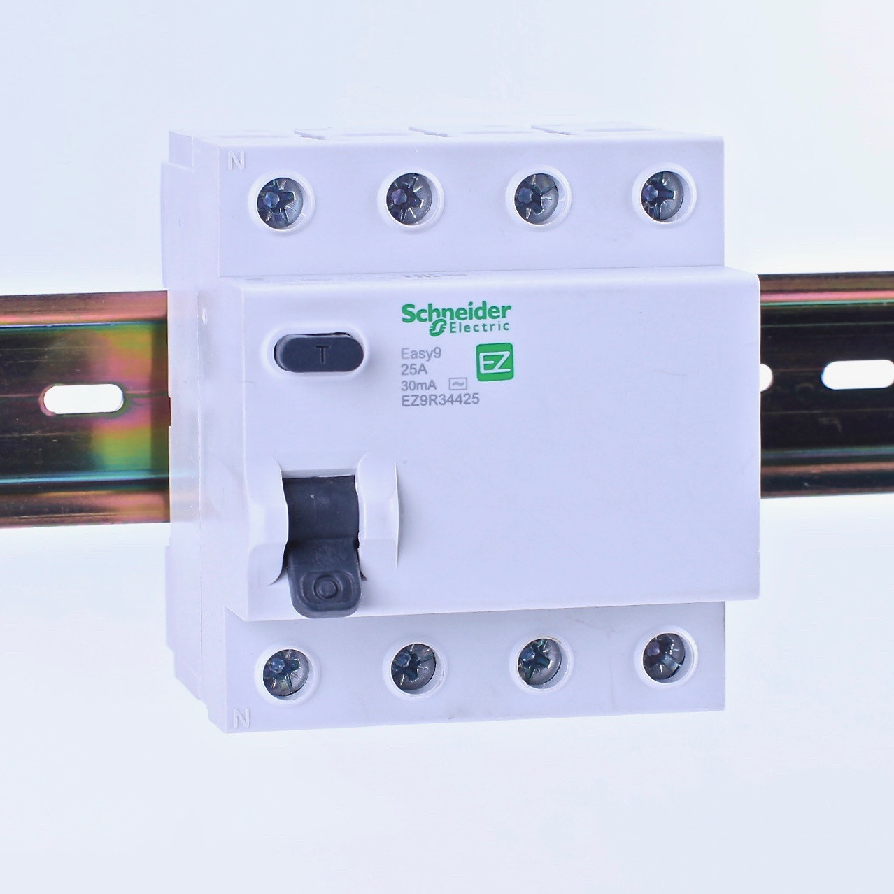 Пристрій захисного відключення (УЗО) 4p 25A, 30mA, Schneider Electric, Easy9, EZ9R34425