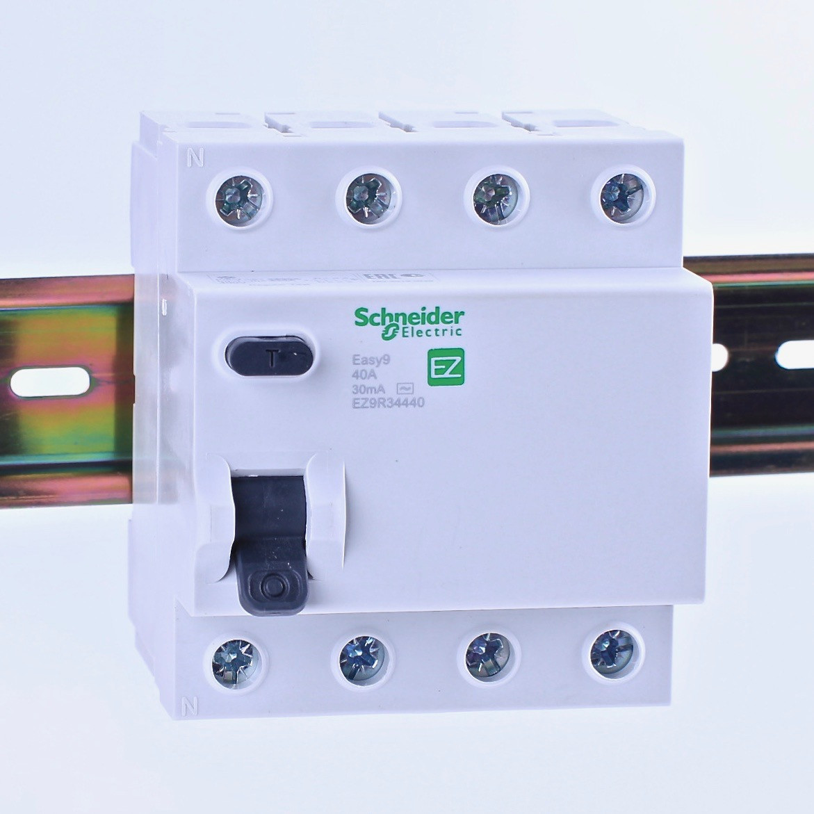 Пристрій захисного відключення (УЗО) 4p 40A, 30mA, Schneider Electric, Easy9, EZ9R34440
