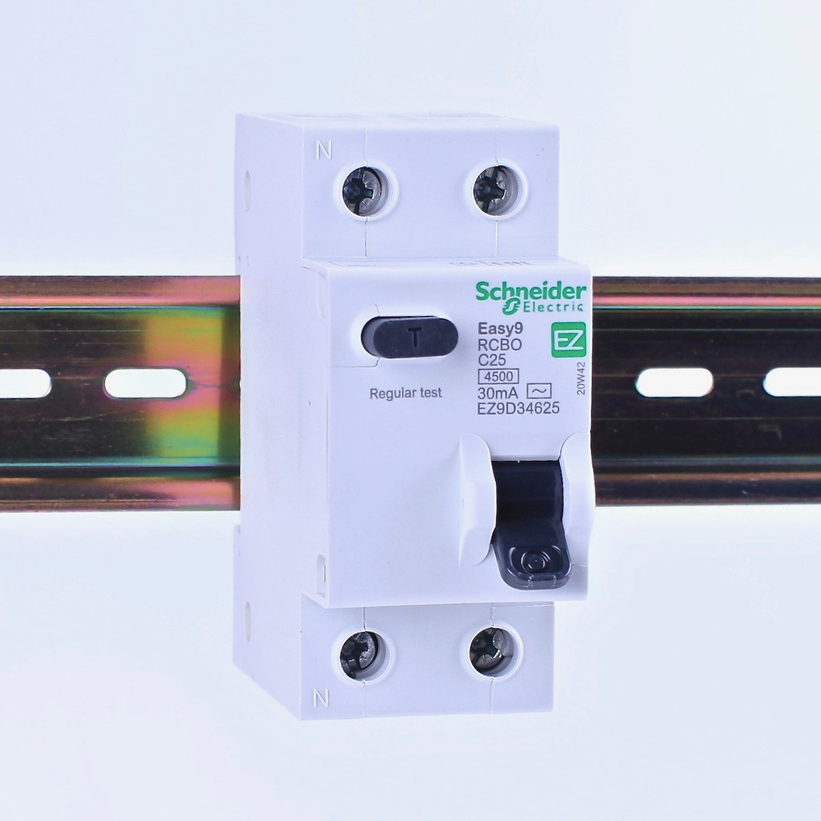 Диференційний автоматичний вимикач 1p+N C 25A, 30mA, Schneider Electric, Easy9, EZ9D34625