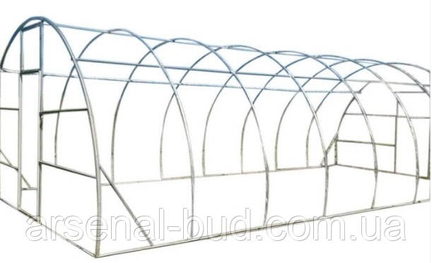 Каркас теплиці ** Україночка**ШхДхВ(300х600х200) мм від виробника,оцинкована труба 20х40мм під стільниковий полікарбонат, фото 1