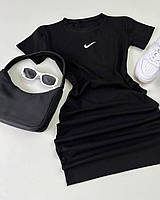 Женское летнее платье Nike в спортивном стиле из ткани турецкий кулир размеры 42-46