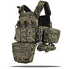 Плитоноска Піксель/Pixel з швидким скиданням. MOLLE 9 підсумків., фото 3
