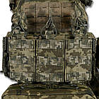 Плитоноска Піксель/Pixel з швидким скиданням. MOLLE 9 підсумків., фото 7