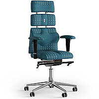 Кресло KULIK SYSTEM PYRAMID Ткань с подголовником со строчкой Джинсовый (9-901-WS-MC-0511) GB, код: 1669087