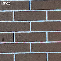 Гибкий кирпич (клинкер) на сетке для фасада МК- 26