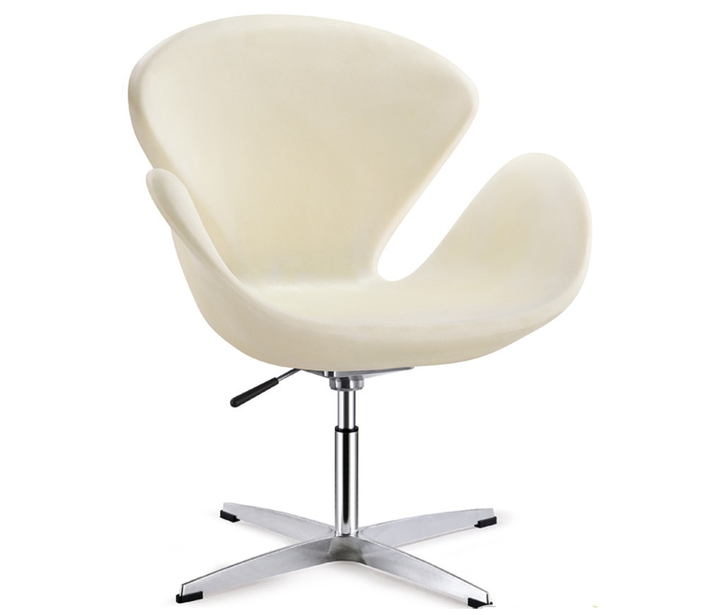 Крісло дизайнерське SD Сван екошкіра Білий (hub_vjiX62028) IB, код: 2406688
