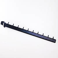 Кронштейн (флейта) на перемичку з нахилом чорний, 45 см