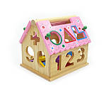 Будиночок дерев'яний сортер 0399 цифри фігури, фото 4