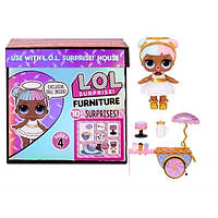 Лялька LOL Surprise Furniture 4 Sweet Boardwalk Кафе Лол Сюрприз с куклой Sugar Леди - Сахарок