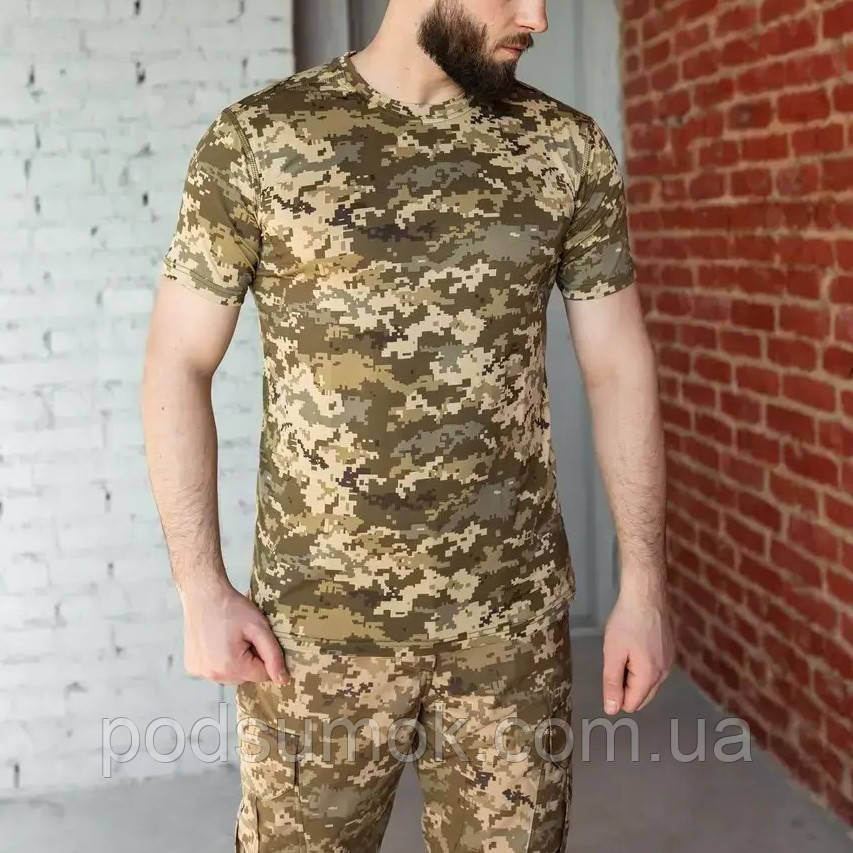 Футболка тактична літня дихаюча Jersey без велкро панелей Піксель