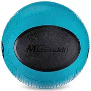 М'яч медичний медбол Medicine Ball вага 3 кг синьо-чорний, фото 3