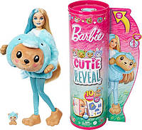 Кукла Барби Сюрприз Медвежонок в костюме дельфина Barbie Cutie Reveal Animal Plush Costume Teddy Bear as Dolph