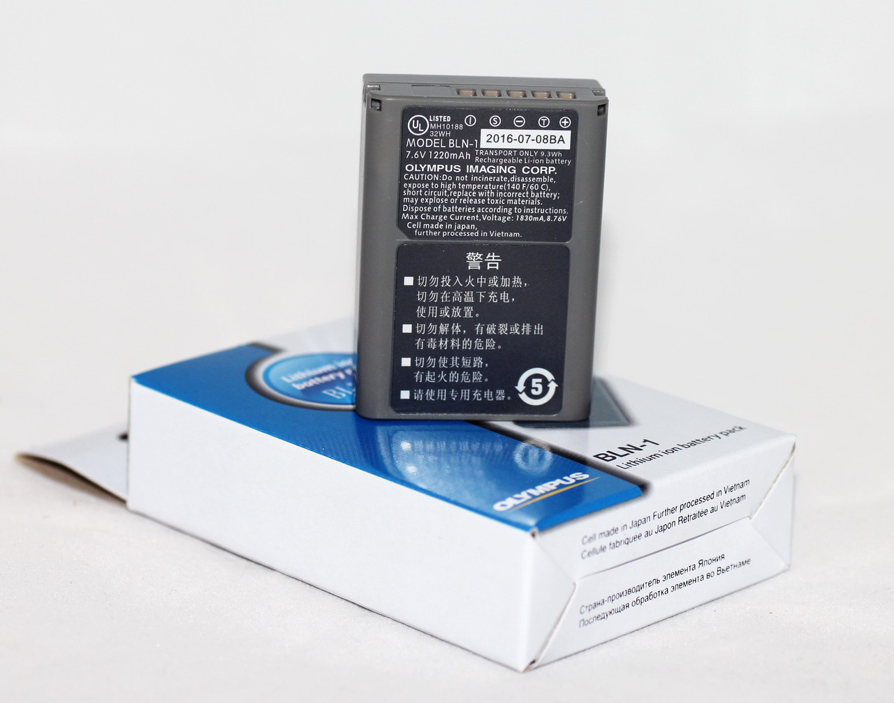 Акумулятори BLN-1 для фотоапаратів OLYMPUS OM-D E-M5, OM-D E-M1, PEN E-P5, E-M1, E-M5, E-P5