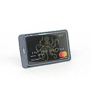 Картхолдер DNK Leather One Card col.K синий UM, код: 7606790