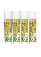 Набор бальзамов для губ Sierra Bees органические 4 шт с ароматом масло какао