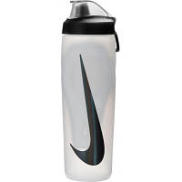 Бутылка для воды Nike Refuel Bottle Locking Lid 18 OZ білий, чорний 532 мл N.100.7669.125.18 (887791745002) -