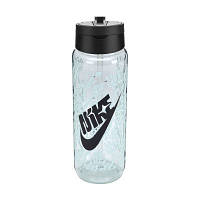 Бутылка для воды Nike TR Renew Recharge Straw Bottle 24 OZ чорний, зелений 709 мл N.100.7643.301.24