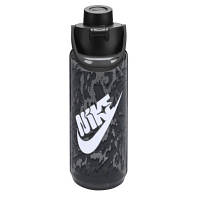 Бутылка для воды Nike TR Renew Recharge Chug Bottle 24 OZ сірий, чорний, білий 709 мл N.100.7637.041.24