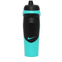Пляшка для води Nike Hypersport Bottle 20 OZ м'ятний, чорний 600 мл N.100.0717.398.20 (887791360120) Вологи
