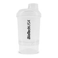 Шейкер BioTechUSA Shaker Wave + Nano 300ml +150ml container Opal White MP, код: 7595191