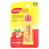 Carmex, Бальзам для губ Daily Care, полуниця, SPF 15, 10 г (0,35 унції)