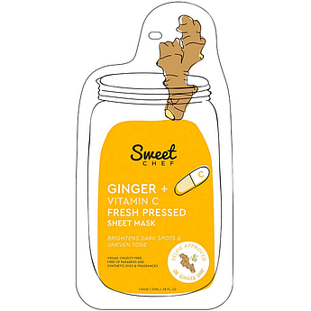 Маска, що вирівнює тон, з імбиром і вітаміном С Sweet Chef Ginger + Vitamin C Fresh Sheet Mask 23 мл