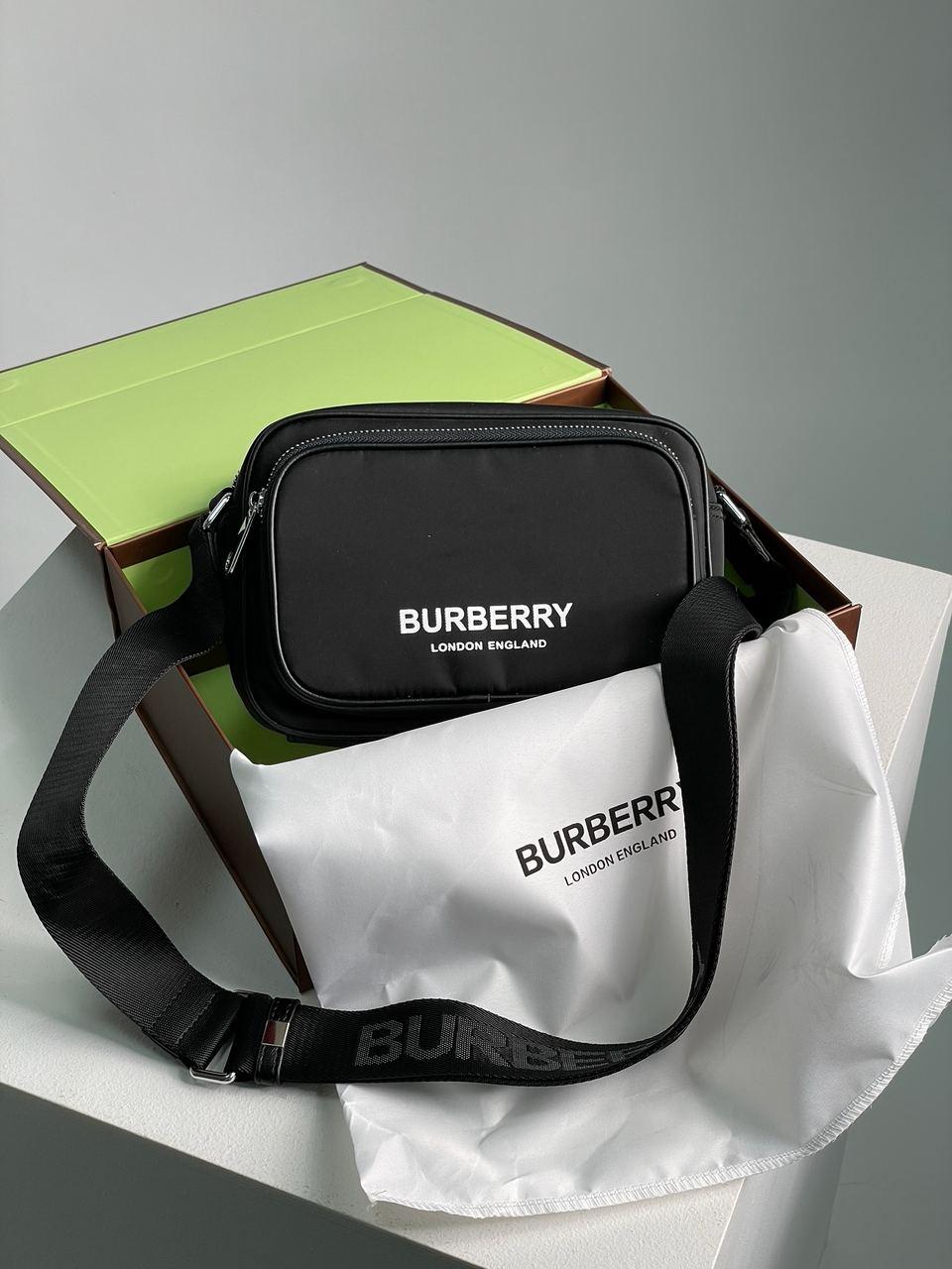 Чоловіча Чорна Сумка Месенджер Burberry