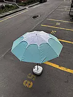 Зонтик 2м 10 спиц с ветровым клапаном и металлическими втулками, Голубой Blue