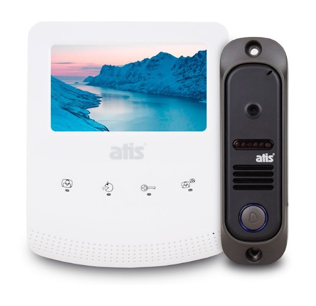 Комплект відеодомофона ATIS AD-430W Kit box Відеодомофон комплект для офісу, квартири, будинку або складу