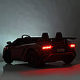 Дитячий двомісний електромобіль Lamborghini Aventador SVJ 24V (жовтий колір), фото 4