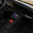 Дитячий двомісний електромобіль Lamborghini Aventador SVJ 24V (жовтий колір), фото 6