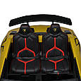 Дитячий двомісний електромобіль Lamborghini Aventador SVJ 24V (жовтий колір), фото 10