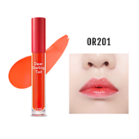 Etude House Dear Darling Water Gel Tint Гелевий тинт для губ OR201 Kumquat Red