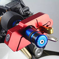 Рулевой замок красного цвета для мототехники