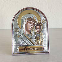 Греческая икона Silver Axion Божья Мать Казанская EP-004PAG/P EP2 6х8 см