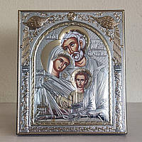 Греческая икона Silver Axion Святое Семейство EP514-015XM/P 16х19 см